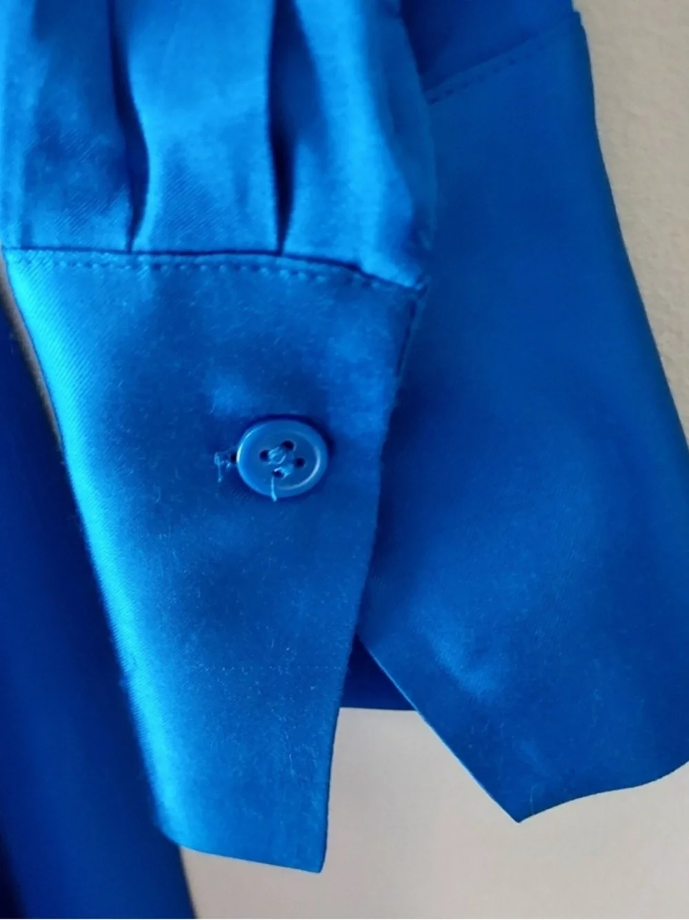 Zara - Cobalt Satin Dress - S - Picture 6 of 8